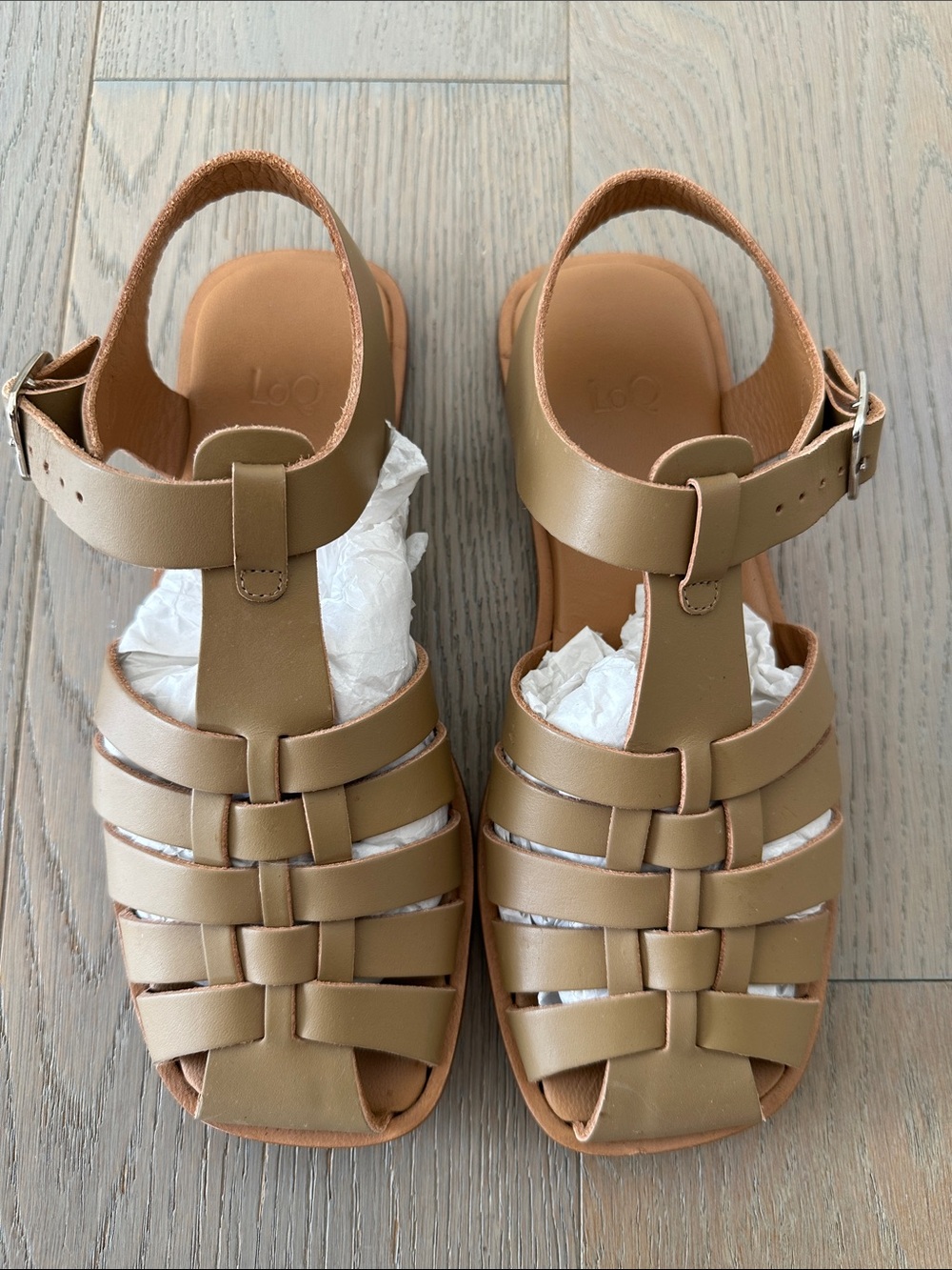 LOQ Rio Fisherman Sandals 37 Taupe